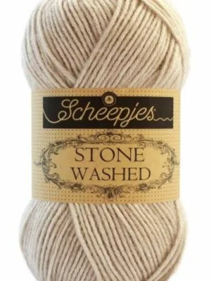 Pelote marron stone washed