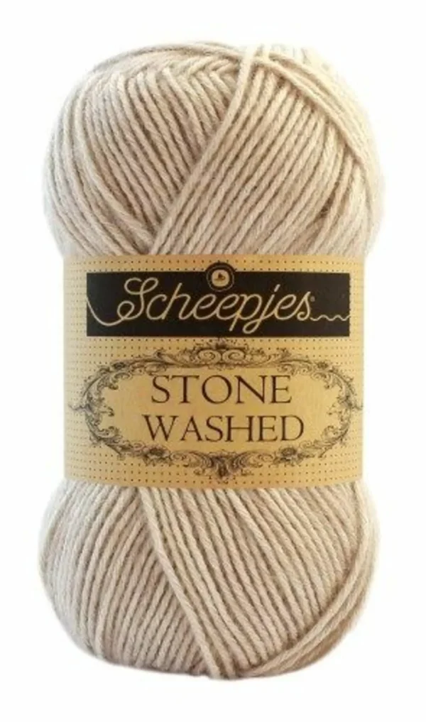 Pelote marron stone washed
