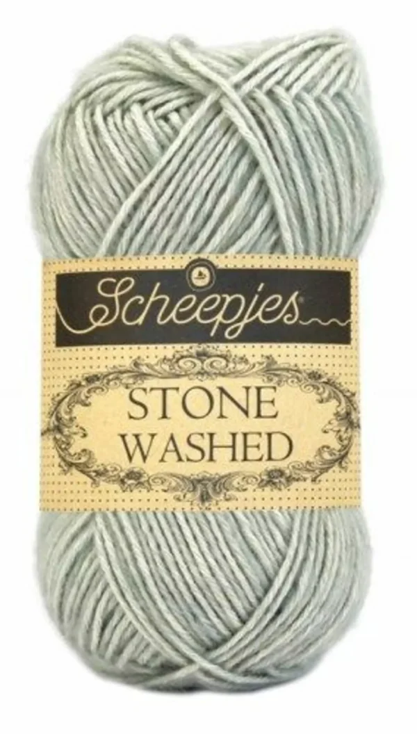 Pelote gris clair stone washed