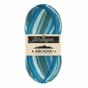 Fil à chaussettes dégradé de bleu