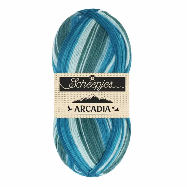 Fil à chaussettes dégradé de bleu