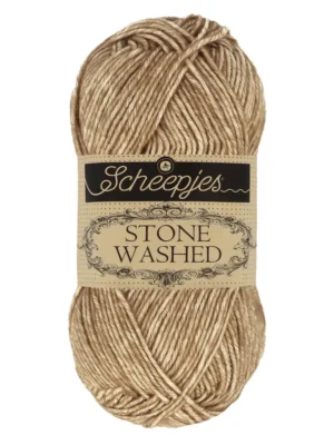 Pelotes stone washed marron clair