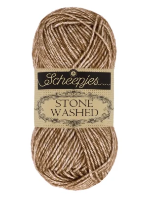 Pelotes stone washed marron/prune (822)