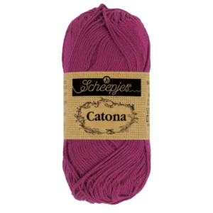 pelote coton mercerisé couleur prune (128)