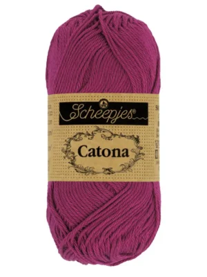 pelote coton mercerisé couleur prune (128)