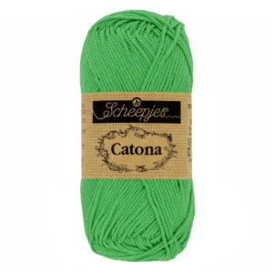 Pelotes 100 pourcent coton coloris vert tendre (389)