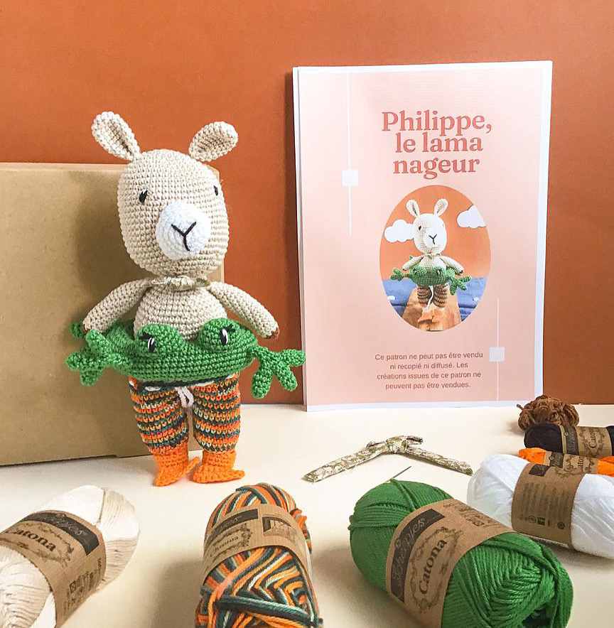 Kit de crochet : Philippe Le Lama Nageur